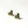 3D Heart earrings